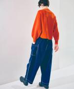 インディゴダイリップストップ　パンツ