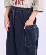 インディゴダイリップストップ　パンツ