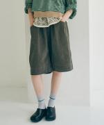 フェード加工ツイル　ハーフパンツ