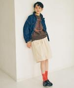 フェード加工ツイル　ハーフパンツ