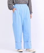 ジンバブエコットン　ロールアップパンツ