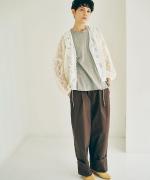 ジンバブエコットン　ロールアップパンツ