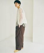 ジンバブエコットン　ロールアップパンツ