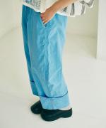 ジンバブエコットン　ロールアップパンツ