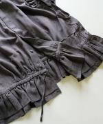 綿麻ストライプ　ブラウス