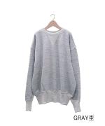 吊り裏毛　クルーネックプルオーバー