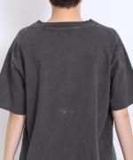 コンパクト天竺　ピグメント加工　半袖Tシャツ