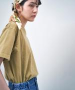 コンパクト天竺　ピグメント加工　半袖Tシャツ