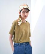 コンパクト天竺　ピグメント加工　半袖Tシャツ