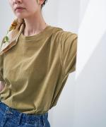 コンパクト天竺　ピグメント加工　半袖Tシャツ