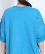 コンパクト天竺　ピグメント加工　プルオーバー