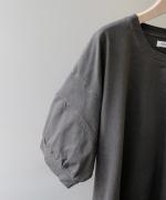 コンパクト天竺　ピグメント加工　プルオーバー