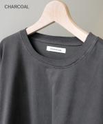 コンパクト天竺　ピグメント加工　プルオーバー