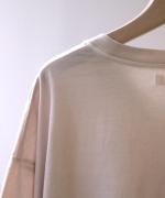 コンパクト天竺　ピグメント加工　6分袖Tシャツ