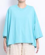 シック天竺　6分袖ビッグTシャツ