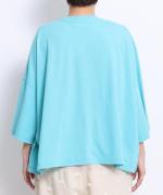 シック天竺　6分袖ビッグTシャツ