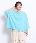 シック天竺　6分袖ビッグTシャツ