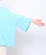 シック天竺　6分袖ビッグTシャツ