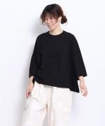 シック天竺　6分袖ビッグTシャツ