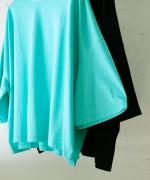 シック天竺　6分袖ビッグTシャツ