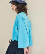 シック天竺　6分袖ビッグTシャツ