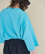 シック天竺　6分袖ビッグTシャツ