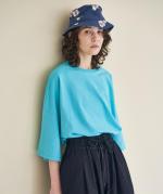 シック天竺　6分袖ビッグTシャツ