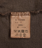 ミニ裏毛ピグメント加工 クルーネック