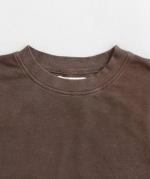 ミニ裏毛ピグメント加工 クルーネック