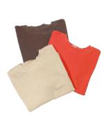 ミニ裏毛ピグメント加工 クルーネック