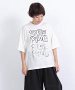 -Organic-フルタンブラー天竺　5分袖プリントTシャツ