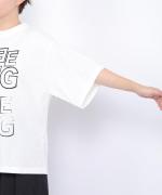 -Organic-フルタンブラー天竺　5分袖プリントTシャツ