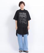 -Organic-フルタンブラー天竺　5分袖プリントTシャツ