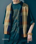 -Organic-フルタンブラー天竺　5分袖プリントTシャツ