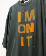 -Organic-フルタンブラー天竺　ビッグシャツフロッキープリント