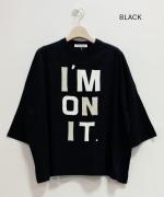 -Organic-フルタンブラー天竺　ビッグシャツフロッキープリント