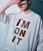 -Organic-フルタンブラー天竺　ビッグシャツフロッキープリント