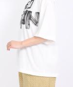 -Organic-フルタンブラー天竺　5分袖プリントTシャツ