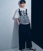 -Organic-フルタンブラー天竺　5分袖プリントTシャツ