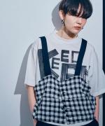 -Organic-フルタンブラー天竺　5分袖プリントTシャツ