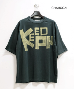 -Organic-フルタンブラー天竺　5分袖プリントTシャツ