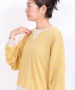 リネンボーダー　プルオーバー