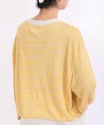 リネンボーダー　プルオーバー