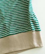 リネンボーダー　プルオーバー