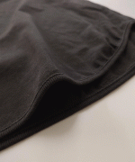 天竺 ピグメント加工　6分袖Tシャツ