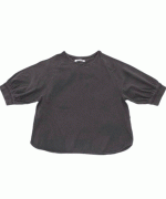 天竺 ピグメント加工　6分袖Tシャツ