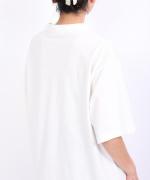 -Organic-フルタンブラー天竺　5分袖プリントTシャツ