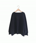 コットンミラノリブ　カーディガン