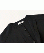 コットンミラノリブ　カーディガン