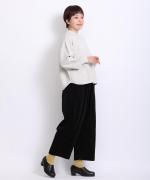 コットンミラノリブ　タートルプルオーバー